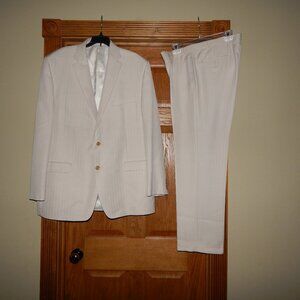 Men's Size 46L Jacket 36x30 Pants Lauren Ralph Lauren Tan Khaki 2 Piece Suit